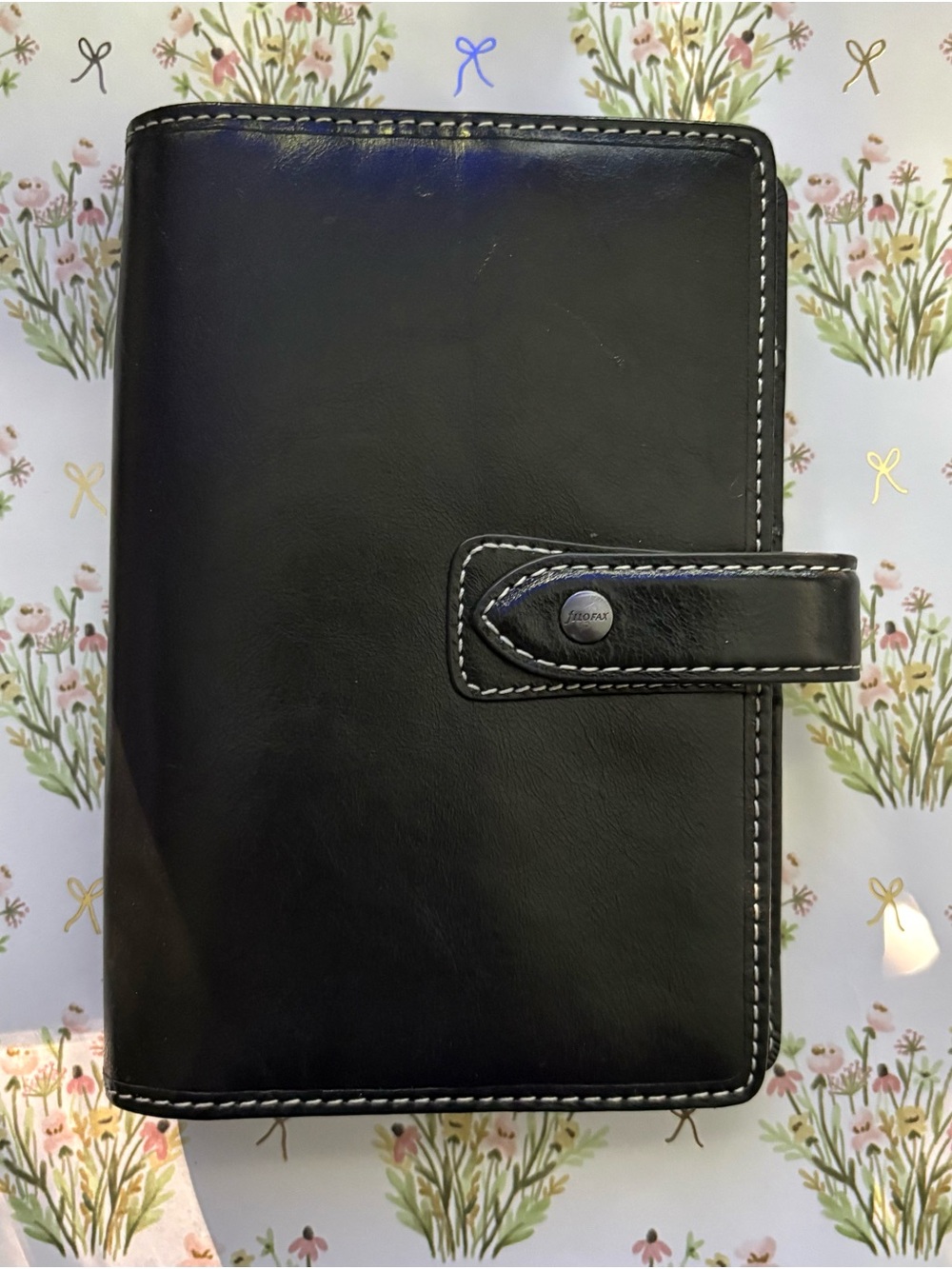 Filofax Malden Organizer, Personal Size, Black